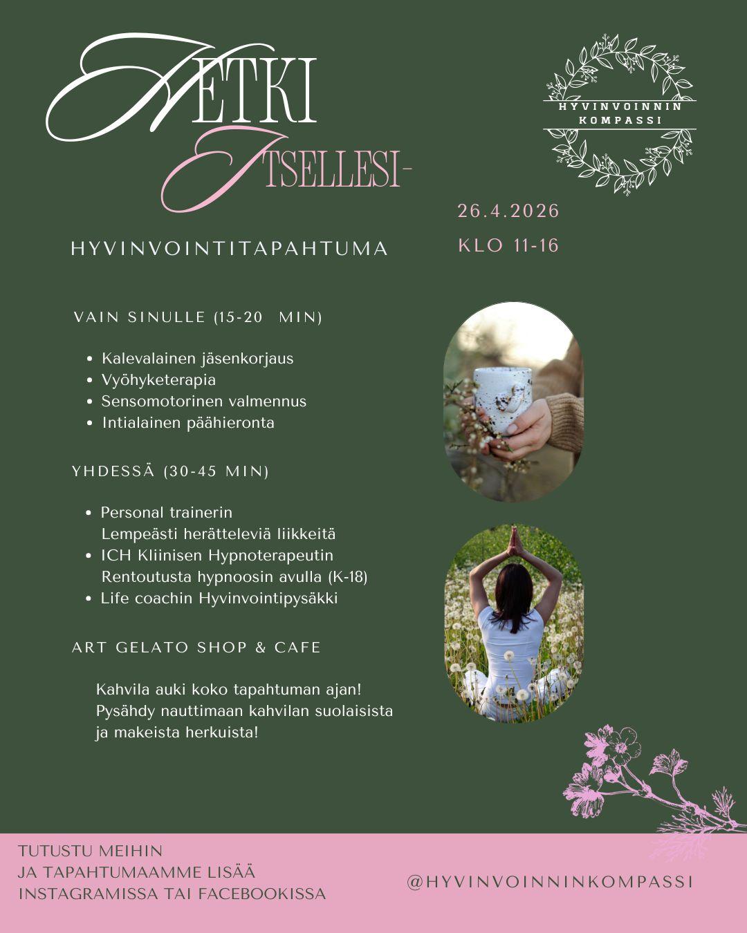 26.4. Nettisivu Hetki Itsellesi (Instagram-postaus (45)) Hetki itsellesi -juliste
